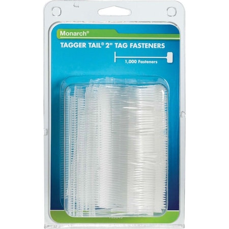 Refill Tag Fasteners, 2 Tagger Tails,1000/PK, Clear 1000PK